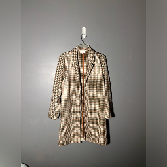 J.Jill Sonoma Houndstooth Duster Women’s Size XS - Picture 2 of 5